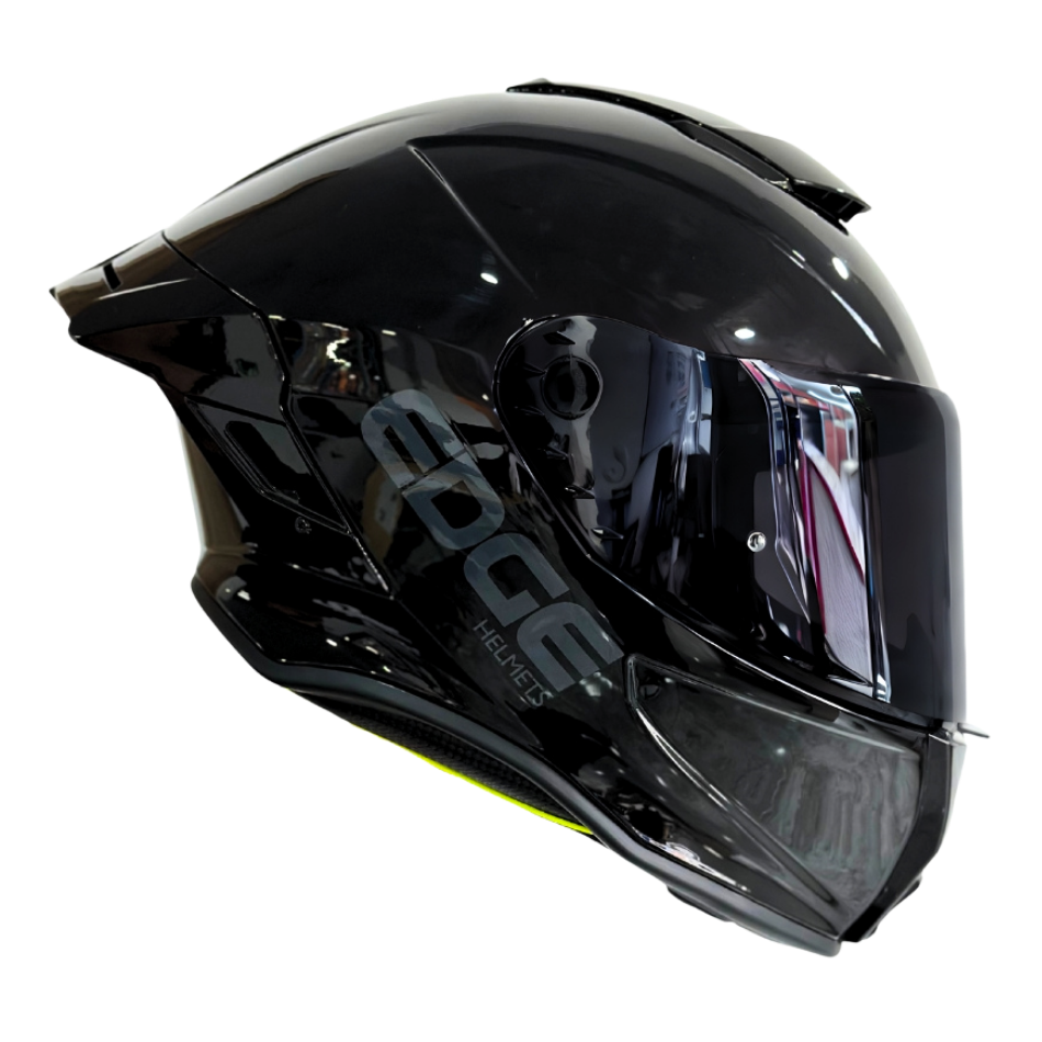 Casco EDGE Integral Shanghai Sólido Negro Certificación DOT I ECE