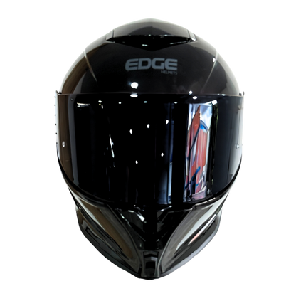 Casco EDGE Integral Shanghai Sólido Negro Certificación DOT I ECE