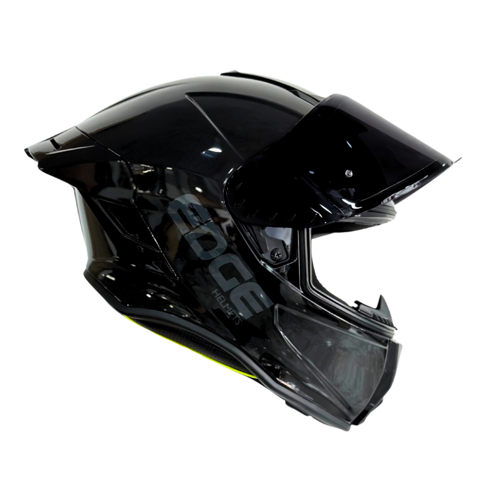 Casco EDGE Integral Shanghai Sólido Negro Certificación DOT I ECE