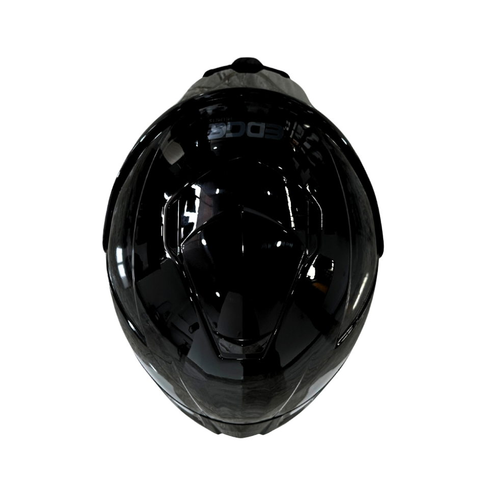 Casco EDGE Integral Shanghai Sólido Negro Certificación DOT I ECE