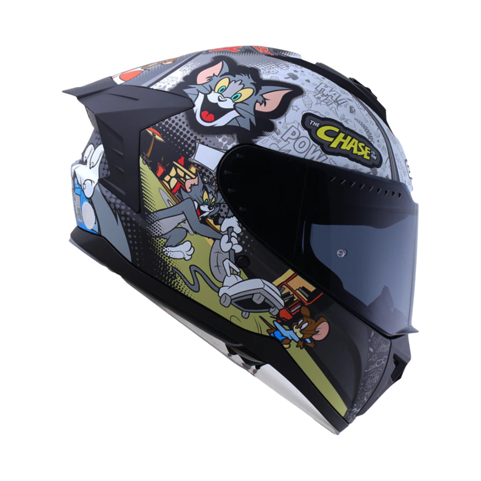 Casco Warner Integral Extreme Tom & Jerry Cert. Dot I Ece