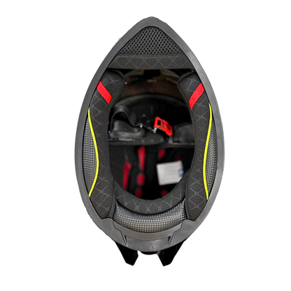 Casco EDGE Integral Racer Sólido Negro Certificación DOT
