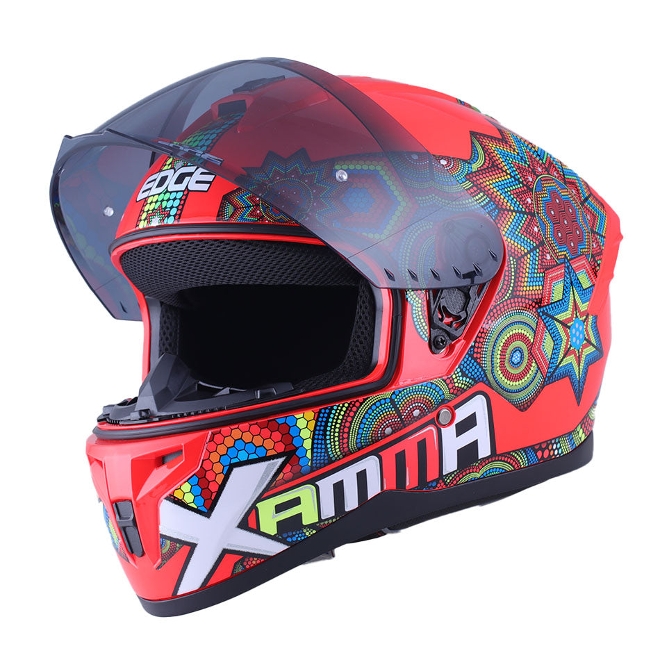 Casco Edge Integral Zoom Pro Xamma Rojo Certificado Dot