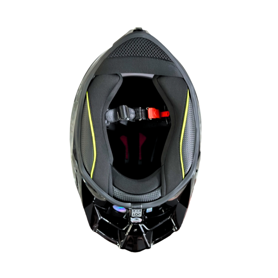 Casco EDGE Integral Shanghai Sólido Negro Certificación DOT I ECE