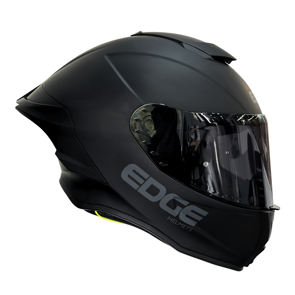 Casco EDGE Integral Shanghai Sólido Negro Certificación DOT I ECE
