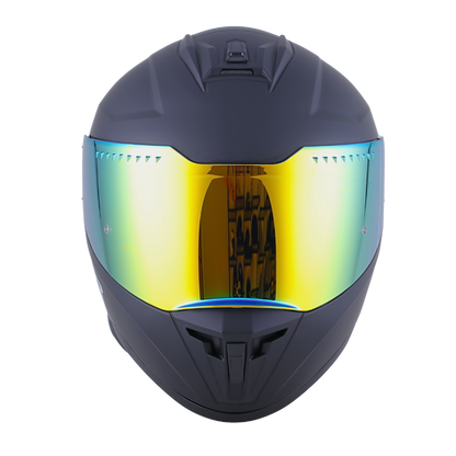 Casco EDGE Integral Extreme Solido Negro / Dorado Metalizado Certificación DOT I ECE