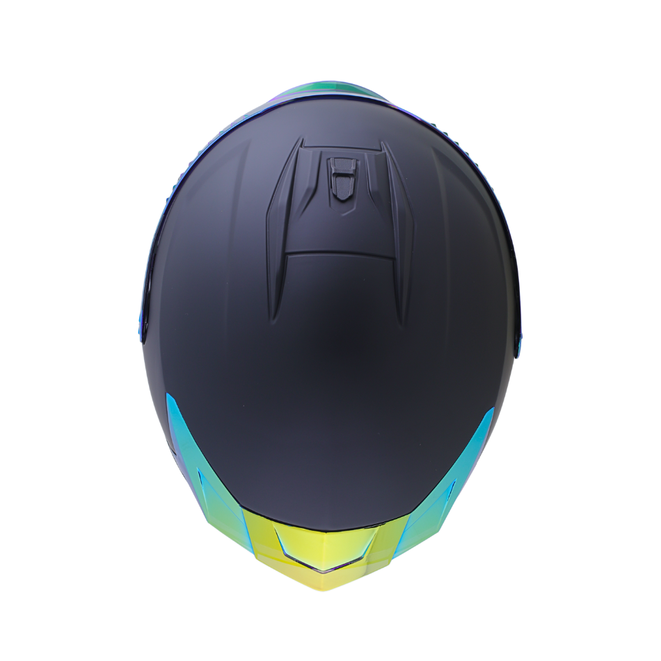 Casco EDGE Integral Extreme Solido Negro / Dorado Metalizado Certificación DOT I ECE