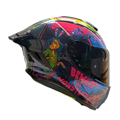 Casco WARNER Integral Shanghai Scooby Doo Certificación DOT I ECE