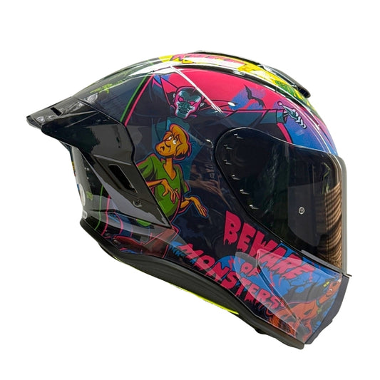 Casco WARNER Integral Shanghai Scooby Doo Certificación DOT I ECE