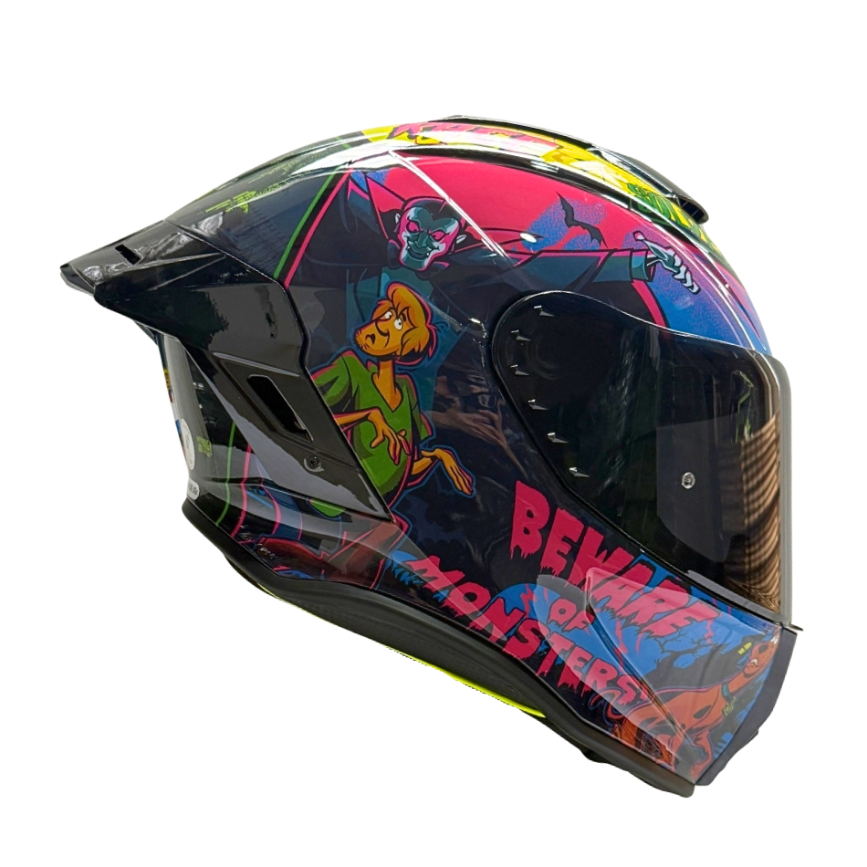 Casco WARNER Integral Shanghai Scooby Doo Certificación DOT I ECE