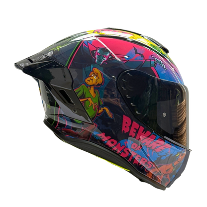 Casco WARNER Integral Shanghai Scooby Doo Certificación DOT I ECE