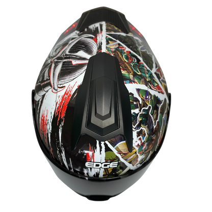 Casco Nickelodeon Abatible Boston Tortugas Ninja Brillante