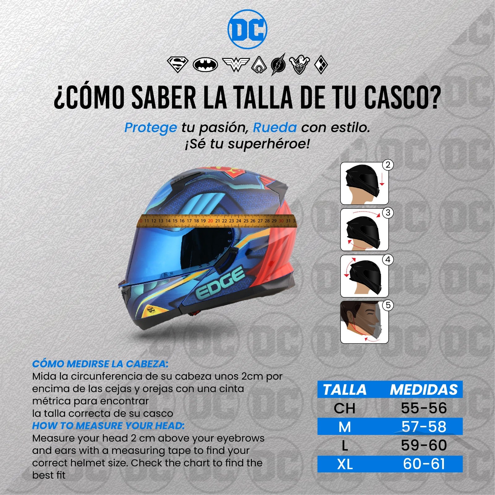 Casco Dc Integral Extreme Wonder Woman  Certificado Dot Y Ece 2206