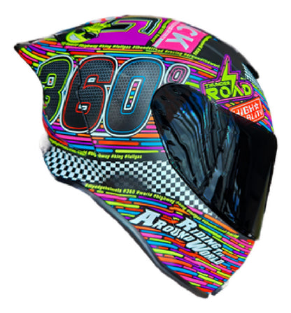 Casco Edge Integral Shanghai Moto Racing 360 Cert. Dot I Ece