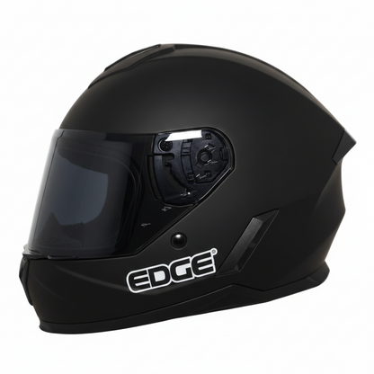 Casco EDGE Kids Integral Winner Solido Negro Certificación DOT