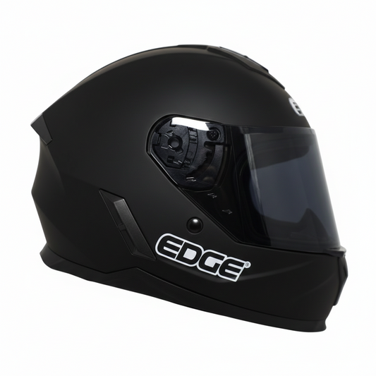 Casco EDGE Kids Integral Winner Solido Negro Certificación DOT