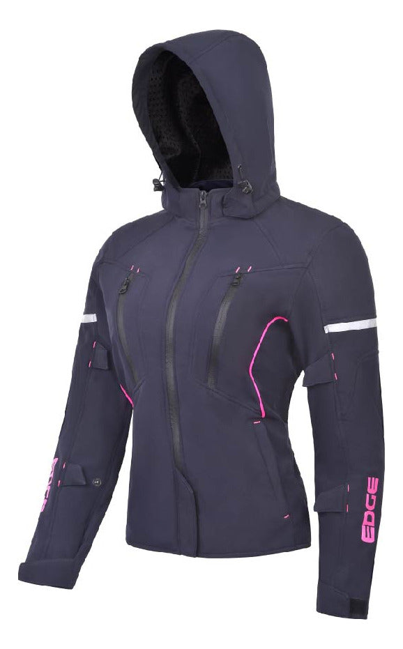 L - Chaqueta Edge Pro Series Azul / Rosa