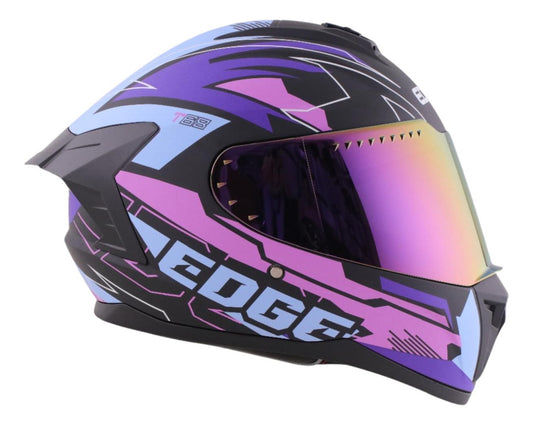 Casco Edge Integral Extreme T68 Morado Certificado Dot | Ece