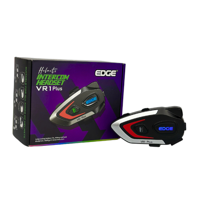 Intercomunicador para Casco de Moto Edge VR1 PLUS Bidireccional 2 Conductores