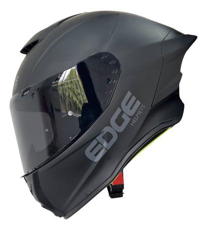 Casco Edge Integral Shanghai Solido Negro Cert Dot | Ece