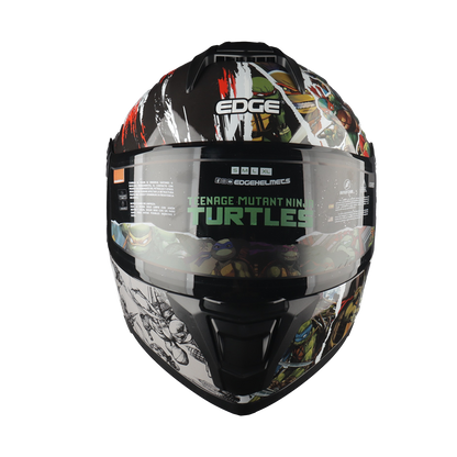 Casco Nickelodeon Abatible Boston Tortugas Ninja Brillante