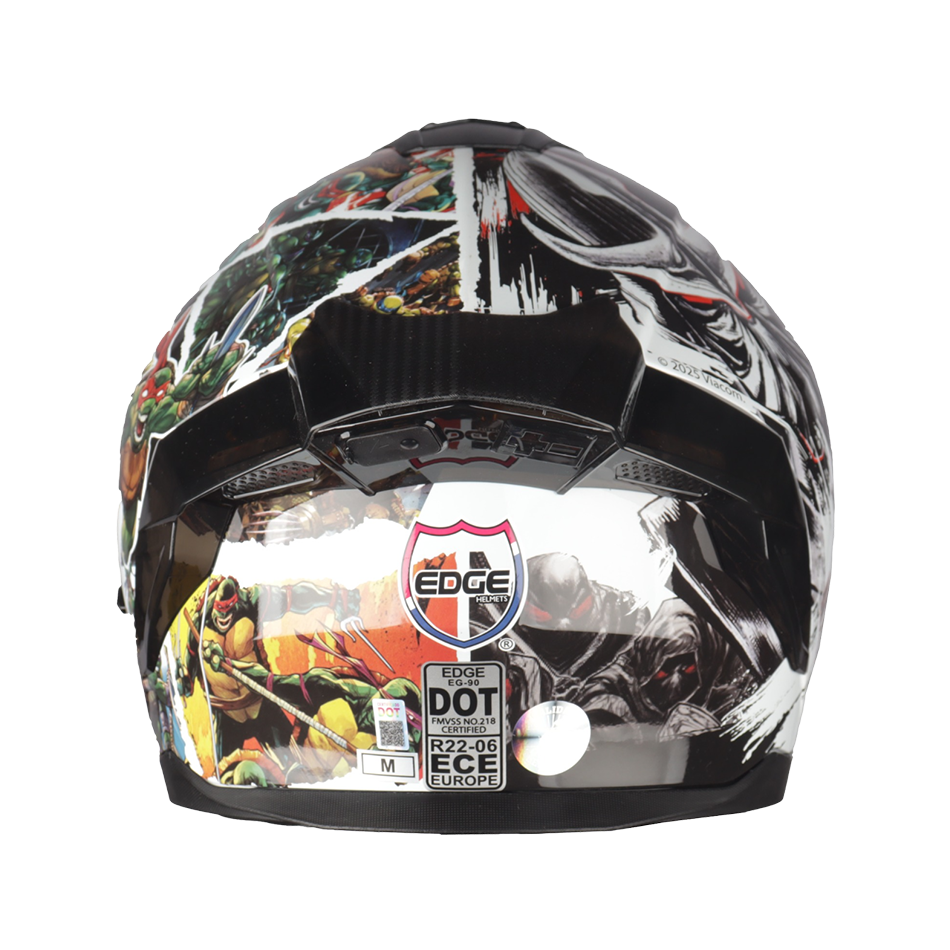 Casco Nickelodeon Abatible Boston Tortugas Ninja Brillante